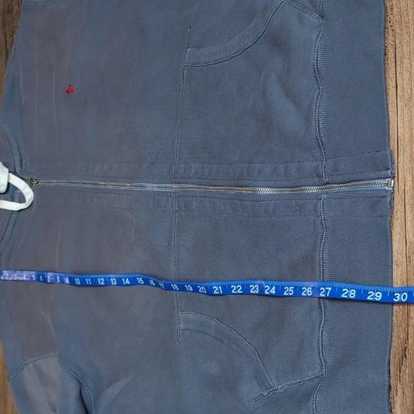Vintage Polo Ralph Lauren Zip Up Fleece Hoodie Size Large-Tall Sun Fade Dye - Picture 11 of 11